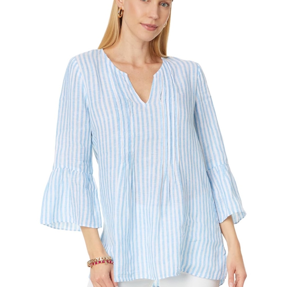 Lilly Pulitzer HOLLIE Stripe Linen Tunic